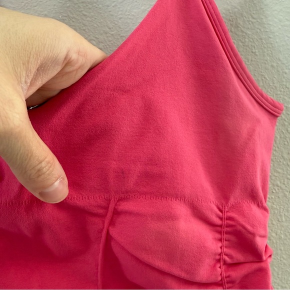 Free People Movement Pink Ruched Good Karma Tank M/L - Picture 7 of 9